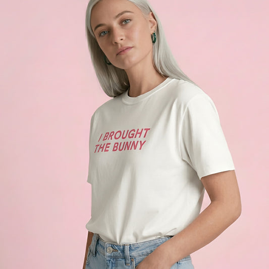 I BROUGHT THE BUNNY t-shirt white