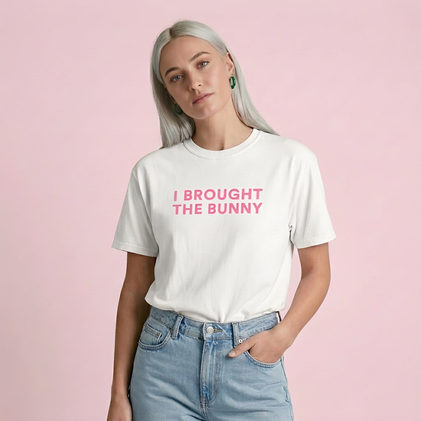 I BROUGHT THE BUNNY t-shirt white